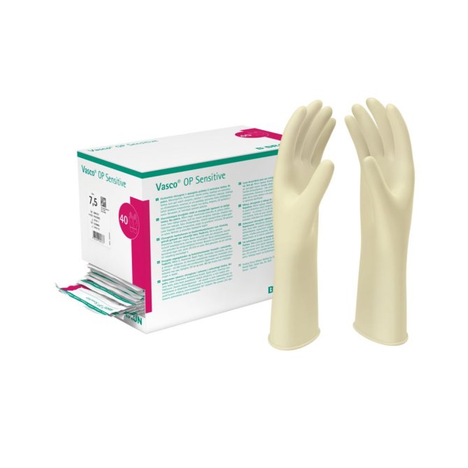 Vasco OP-Latexhandschuhe Sensitive, steril, puderfrei [Gr. 7] [40 Paar]