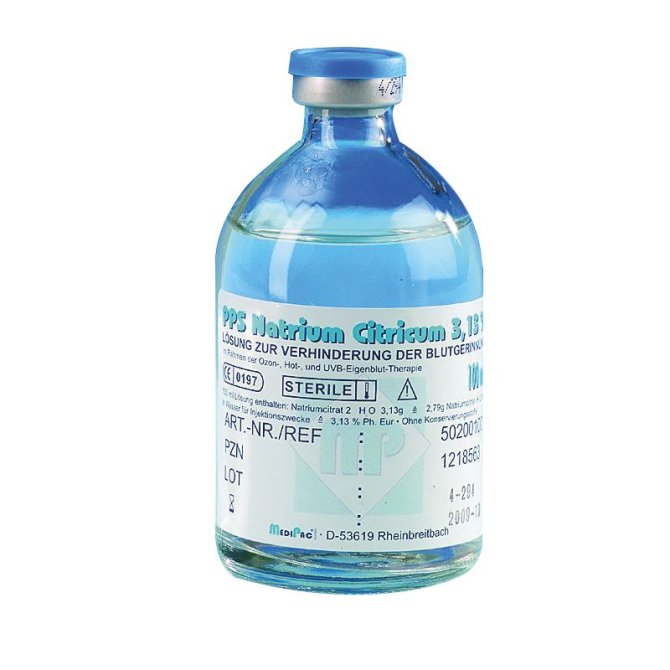 Natrium-Citrat 3,13%, Glasampullen 100 ml, Stechflasche