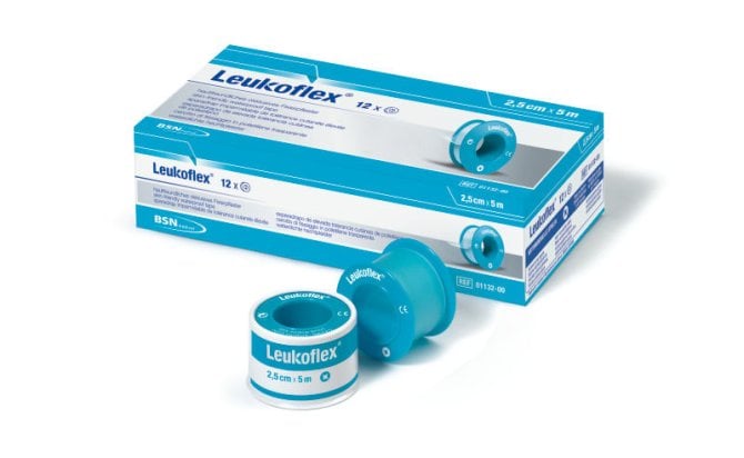 Leukoflex Rollenpfl. im Metallschutzring [5 m x 2,5 cm]