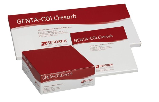 GENTA-COLL resorbierbar 2,5 x 2,5 cm [5 Stück]