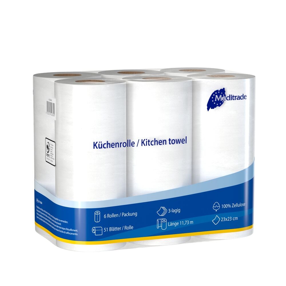 Küchenrolle 3-lagig [23 x 23 cm] [6 Rolle(n)]