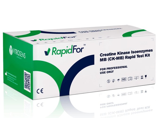 Vitrosens RapidFor Kreatin Kinase Isoenzyme MB CK-MB POCT Testkassetten [25 Stück]
