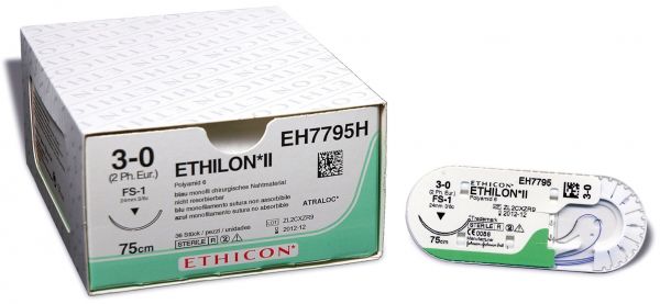 Ethilon schwarz monofil FS2 4/0 45 cm [36 Stück]