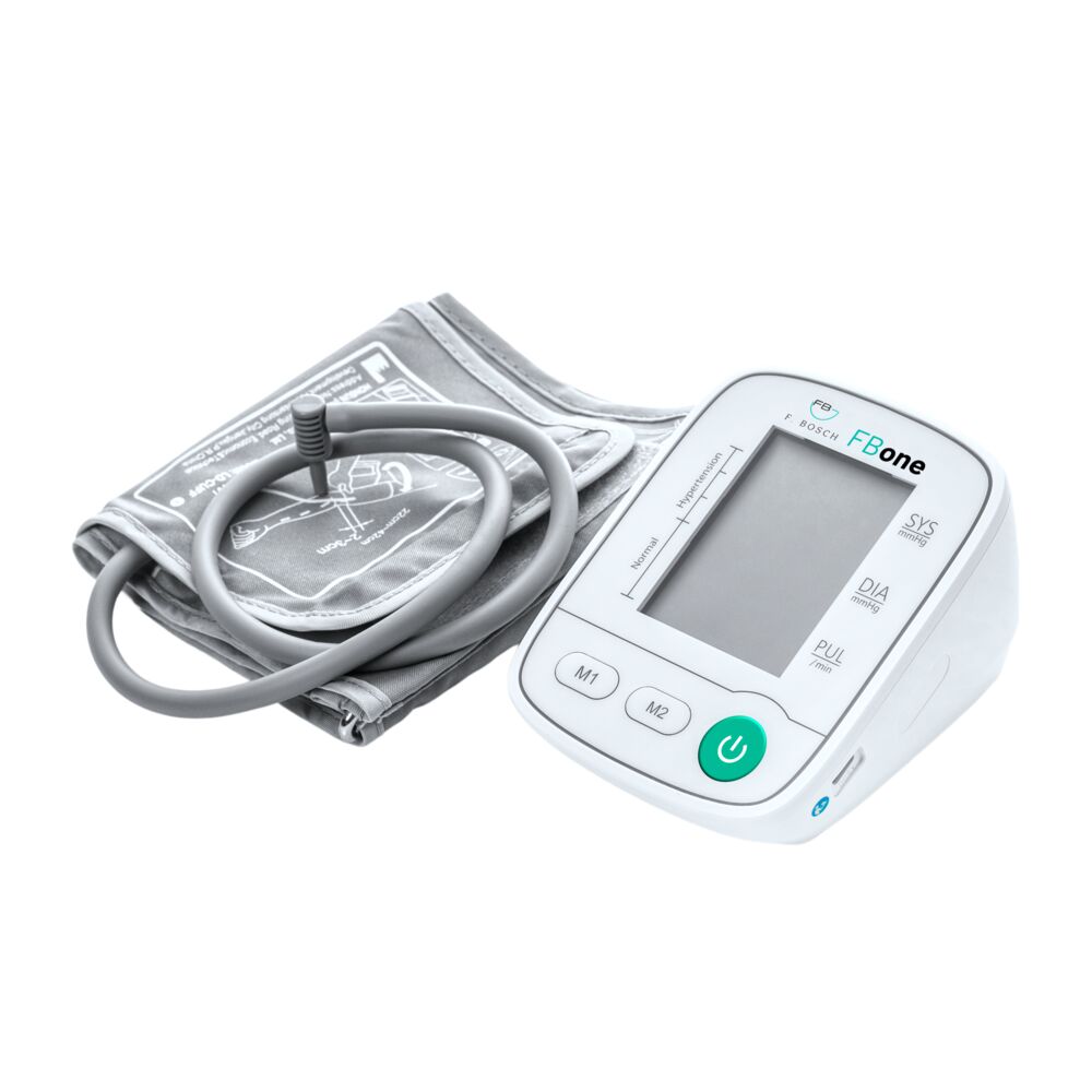 FBone digitales Oberarm-Blutdruckmessgerät für den professionellen Gebrauch MDR konform Manschette für Armumfang 22-42 cm USB Kabel 3 x AAA Batterien