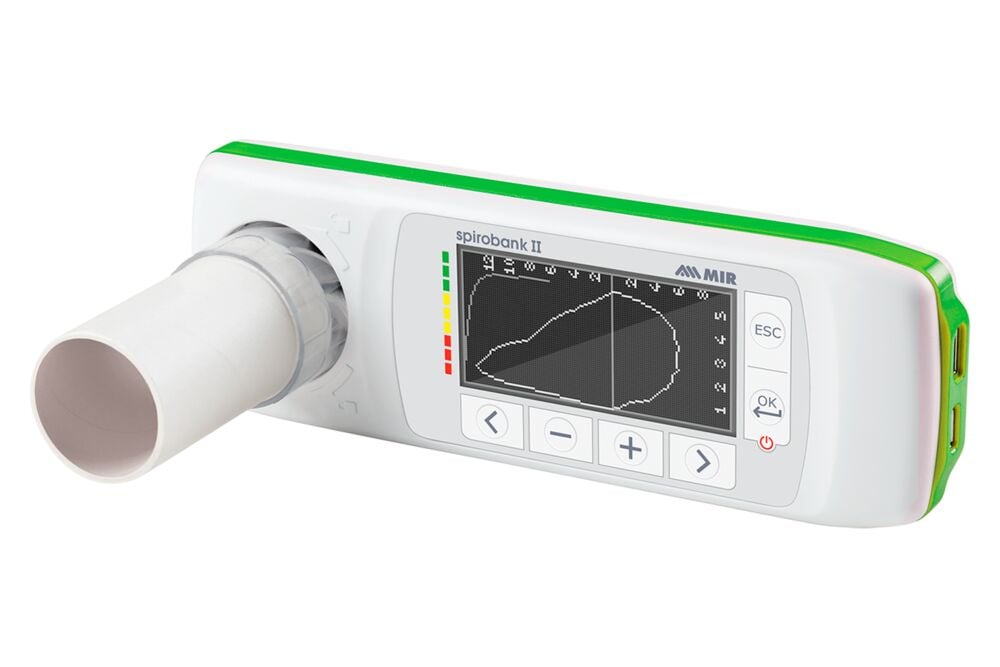 SPIROBANK II Basic tragbares Spirometer mit Mehrwegturbine