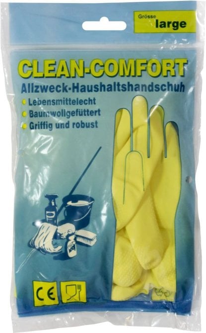 Haushalts - und Putzhandschuhe gelb Standard 1 Paar [Gr. L]