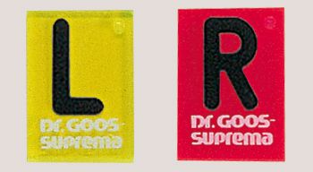 Aufbelichtungs-Buchstabe R, rot