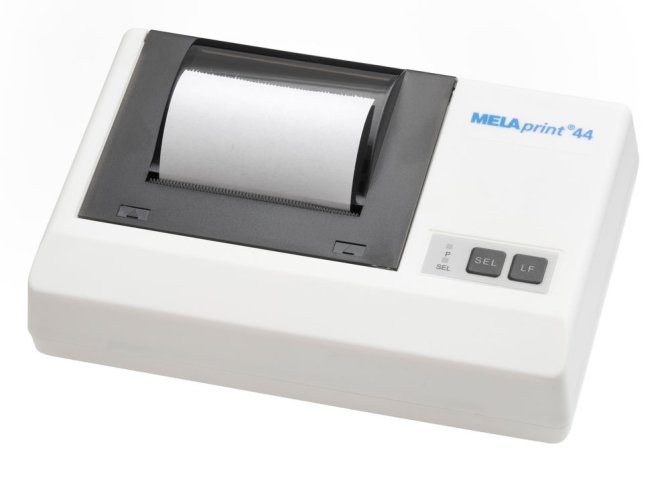 Melaprint 44 Protokolldrucker, Netzteil, seriellem Datenkabel, Farbband, Papierrolle