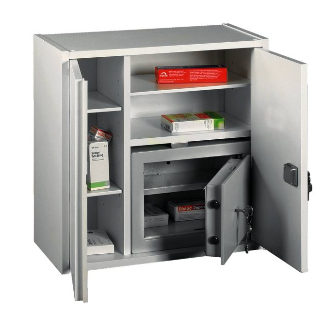 Opiateschrank, weiß