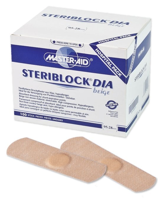 Steriblock DIA, aufquellende Wundauflage [95 x 28 mm] [100 Stück]