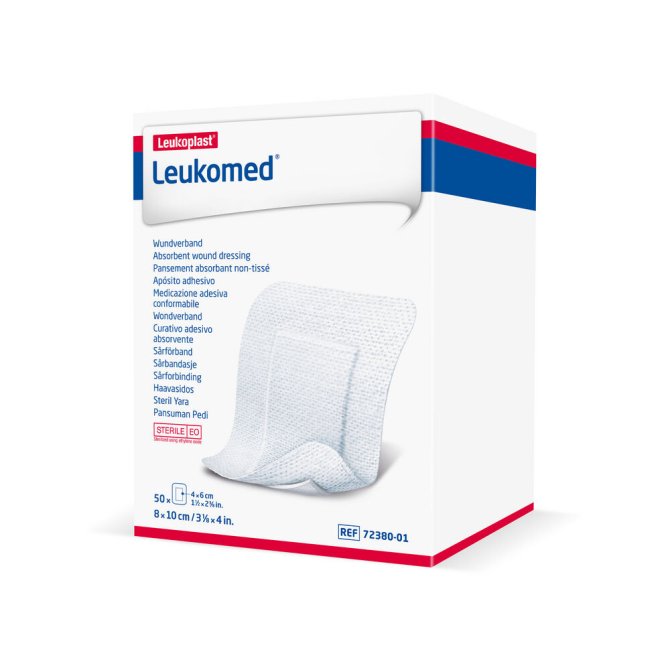 Leukomed steril Vlies-Wundverband [7,2 cm x 5 cm] [50 Stück]