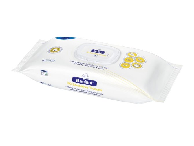 Bacillol 30 Sensitive Tissues XXL-Tücher [40 Stück]