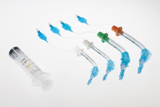 Larynx-Tubus LTS-D Set für Neugeborene mit farbkodierter Spritze