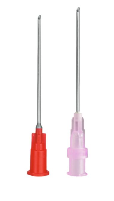 Sol-M Blunt Fill Needle, 18G, 1,2mm, 40mm, rot/flieder [100 Stück]